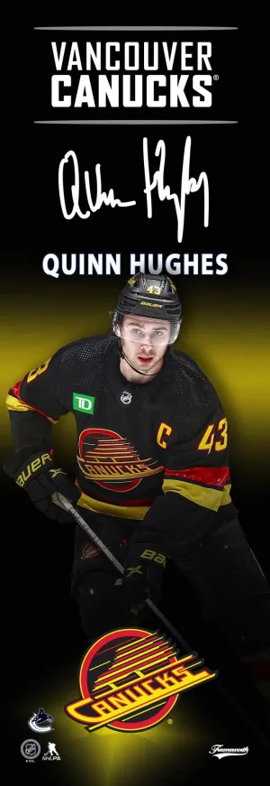 Frameworth Sports NHL Player Plaque - Quinn Hughes Third Skate