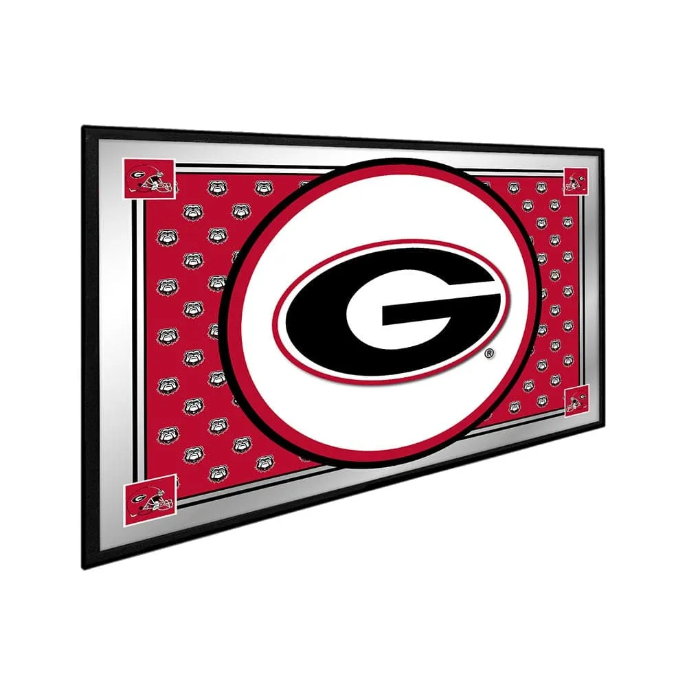 Georgia Bulldogs: Team Spirit - Framed Mirrored Wall Sign