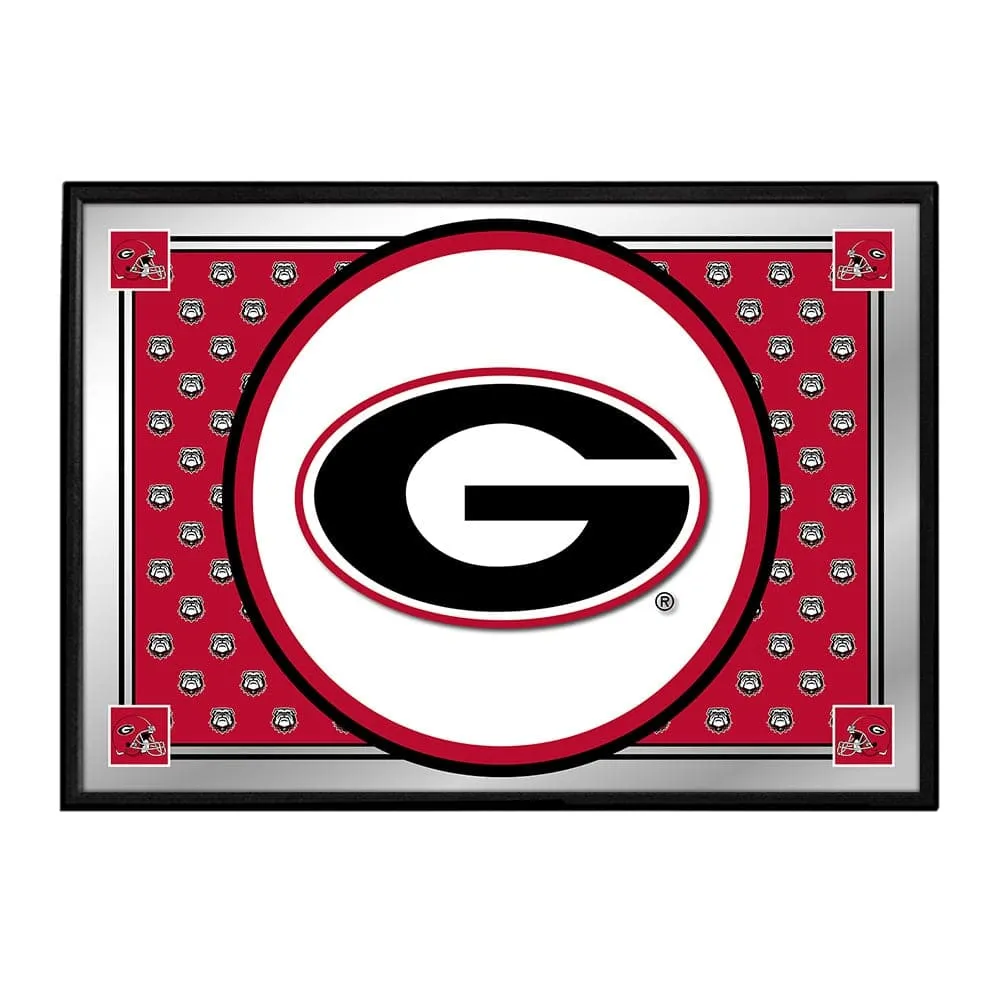 Georgia Bulldogs: Team Spirit - Framed Mirrored Wall Sign