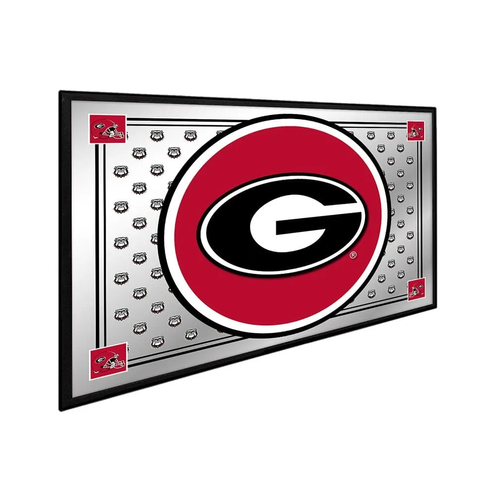 Georgia Bulldogs: Team Spirit - Framed Mirrored Wall Sign