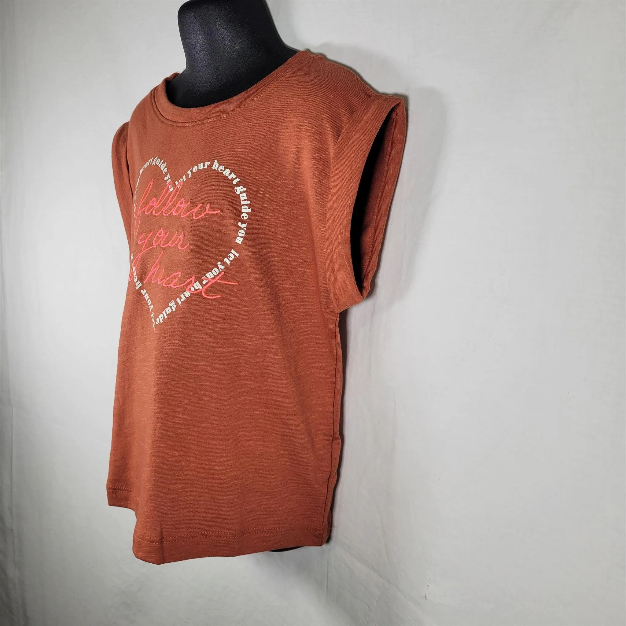 Girls' Cat & Jack XS Cinnamon Short Sleeve Crop Graphic T-Shirt