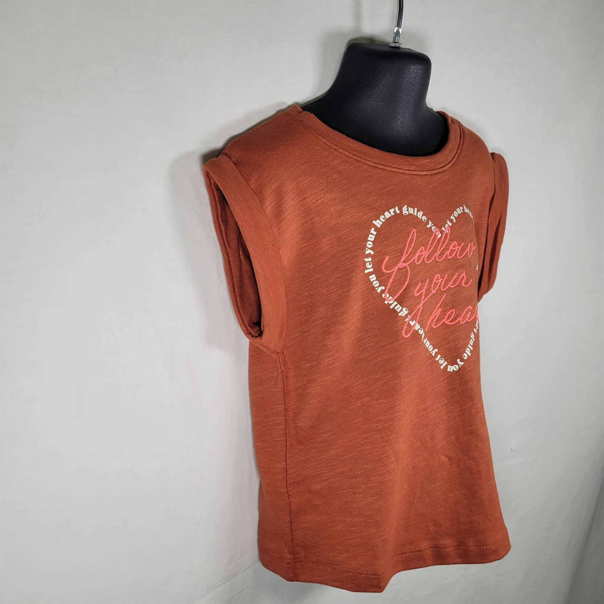 Girls' Cat & Jack XS Cinnamon Short Sleeve Crop Graphic T-Shirt