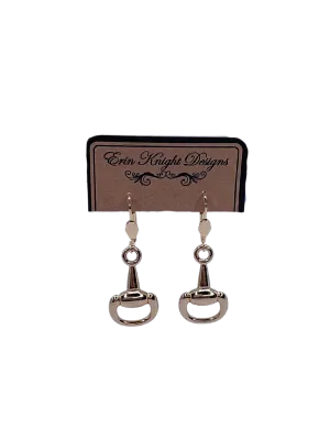 Gold Plated Horse Bit Earrings