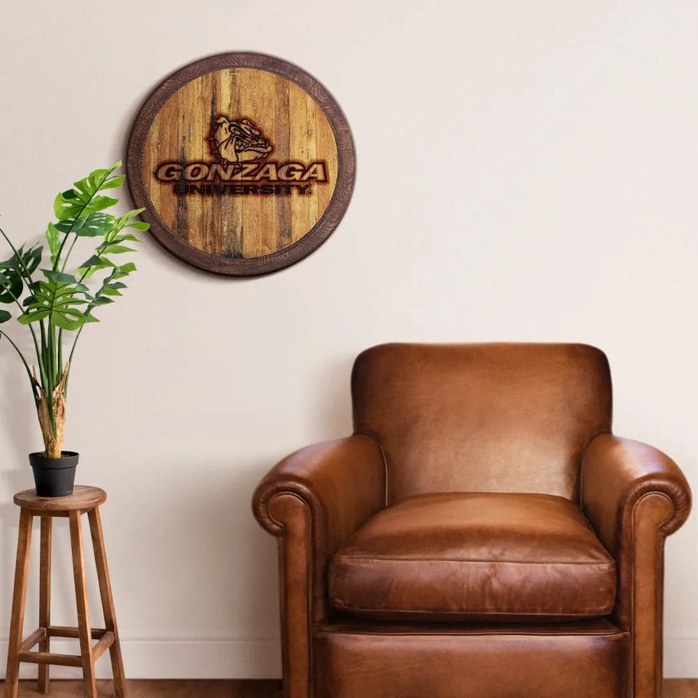 Gonzaga Bulldogs: Branded "Faux" Barrel Wall Sign
