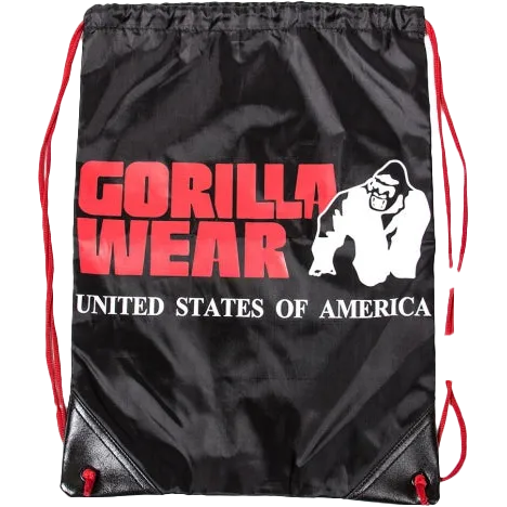 Gorilla Wear Drawstring Bag - Black/Red