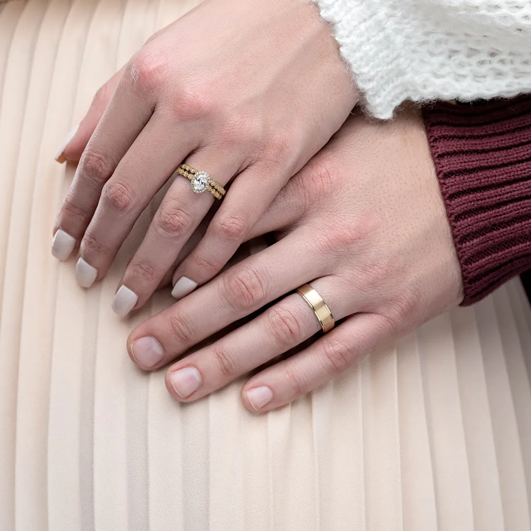 Grace Halo Engagement Ring (setting only)