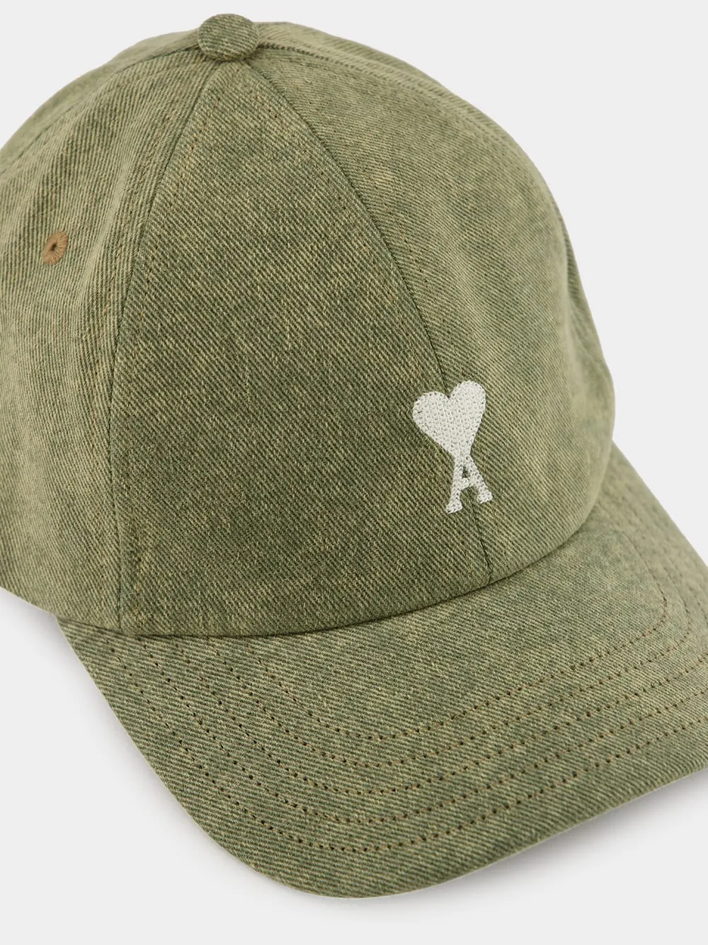 Green Embroidered Cap