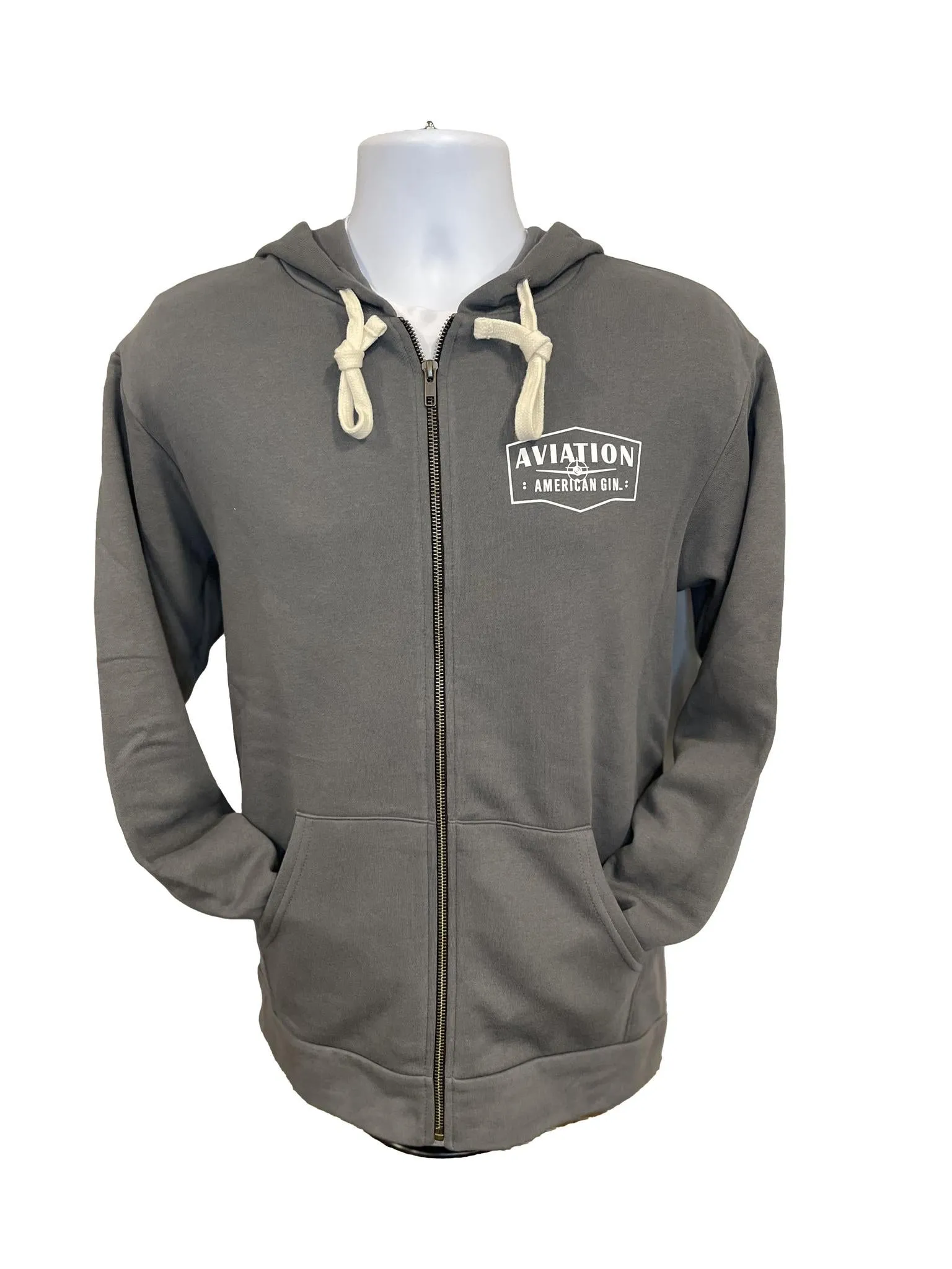 Grey Zip Hoodie
