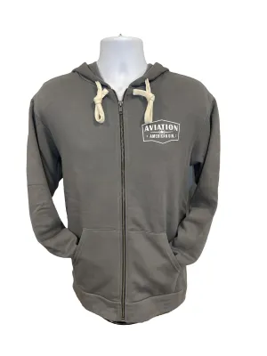 Grey Zip Hoodie