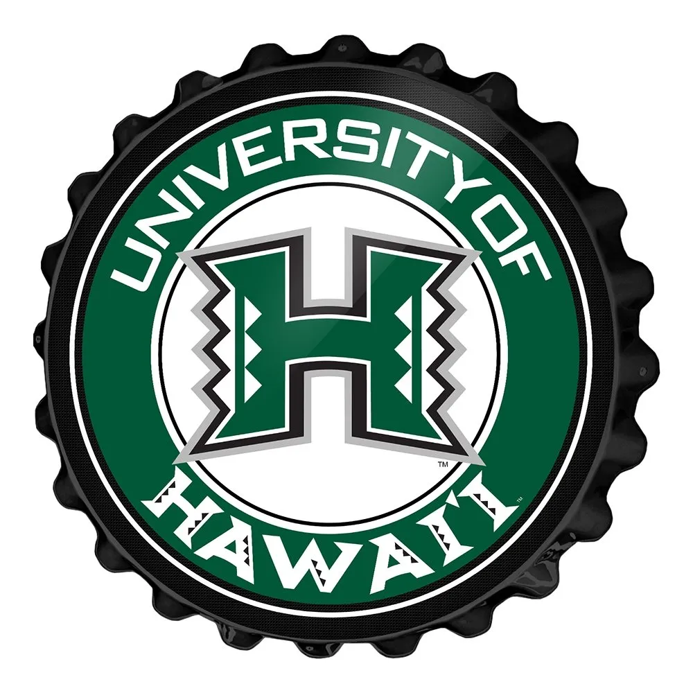 Hawaii Rainbow Warriors: Bottle Cap Wall Sign
