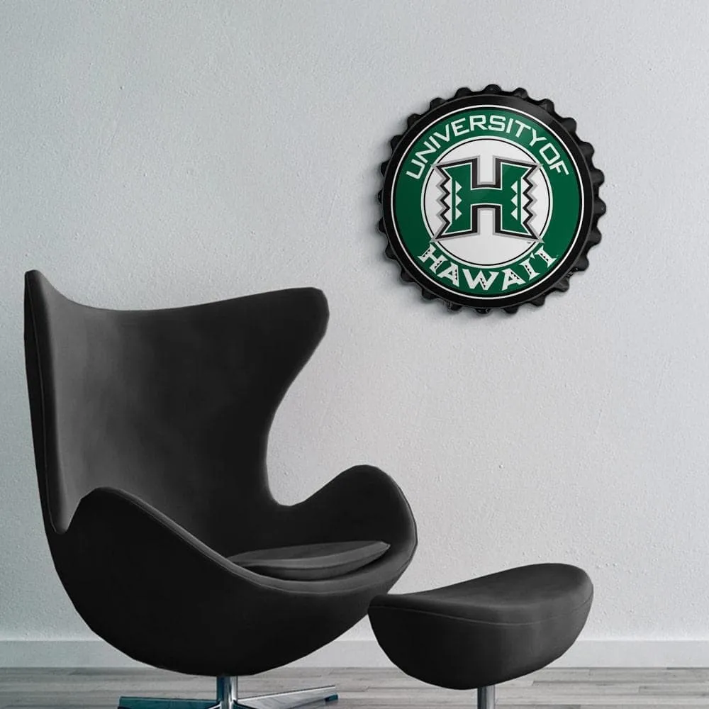 Hawaii Rainbow Warriors: Bottle Cap Wall Sign