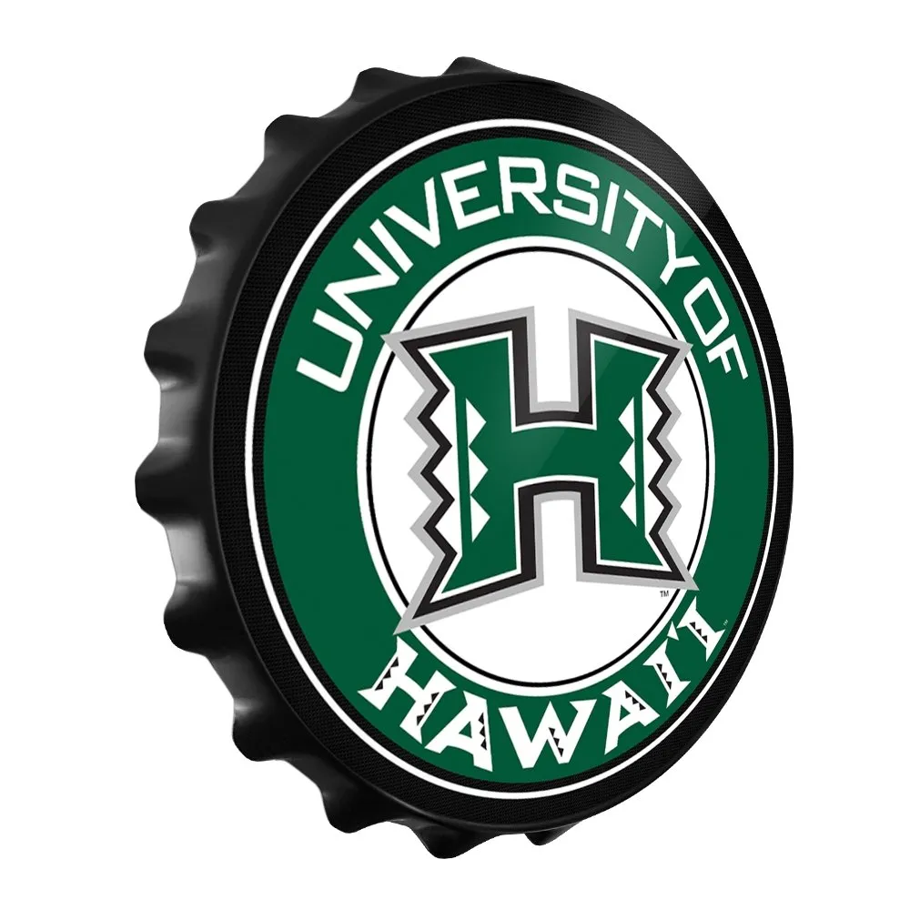 Hawaii Rainbow Warriors: Bottle Cap Wall Sign
