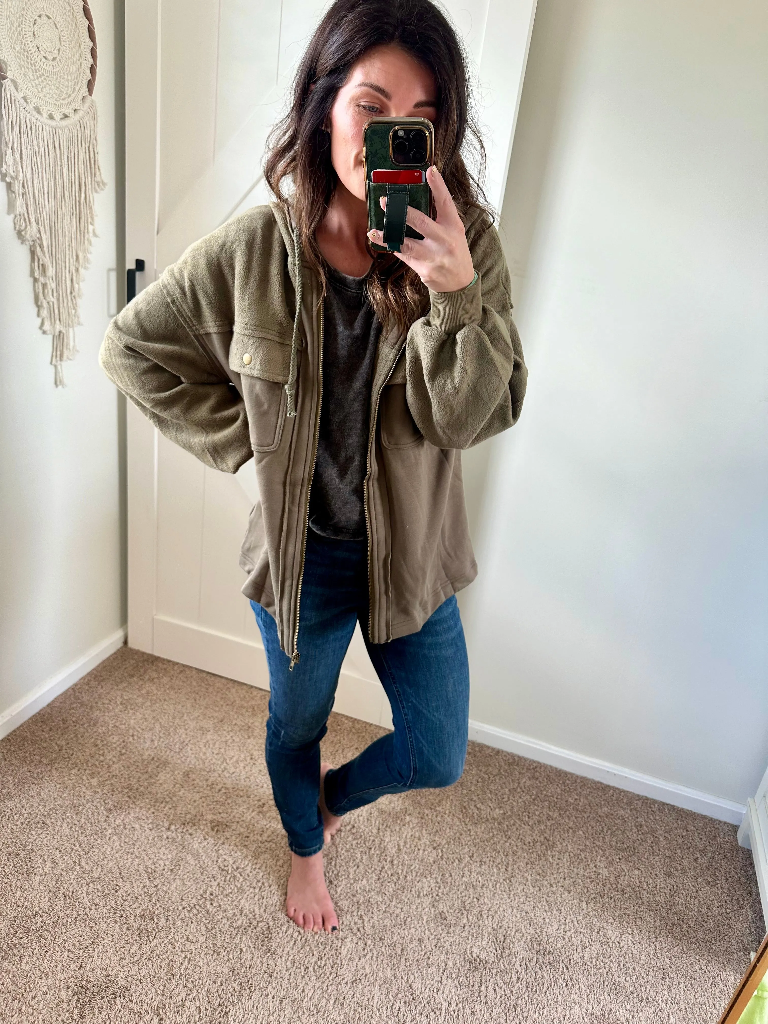 Here With Me Zip Up Hooded Jacket - PREORDER