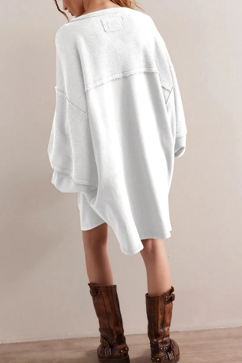 HTR1044 Oversized Tunic Top