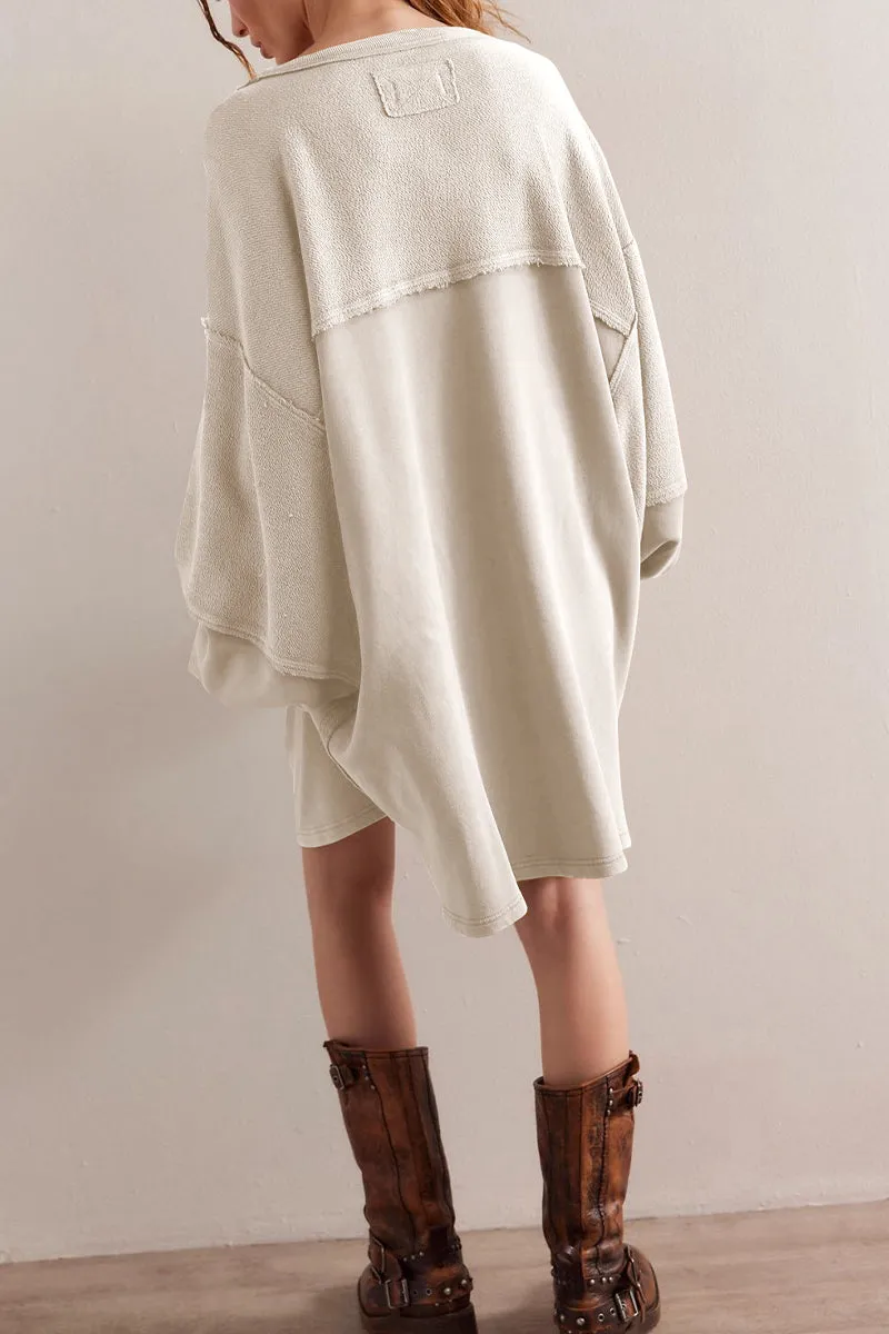 HTR1044 Oversized Tunic Top