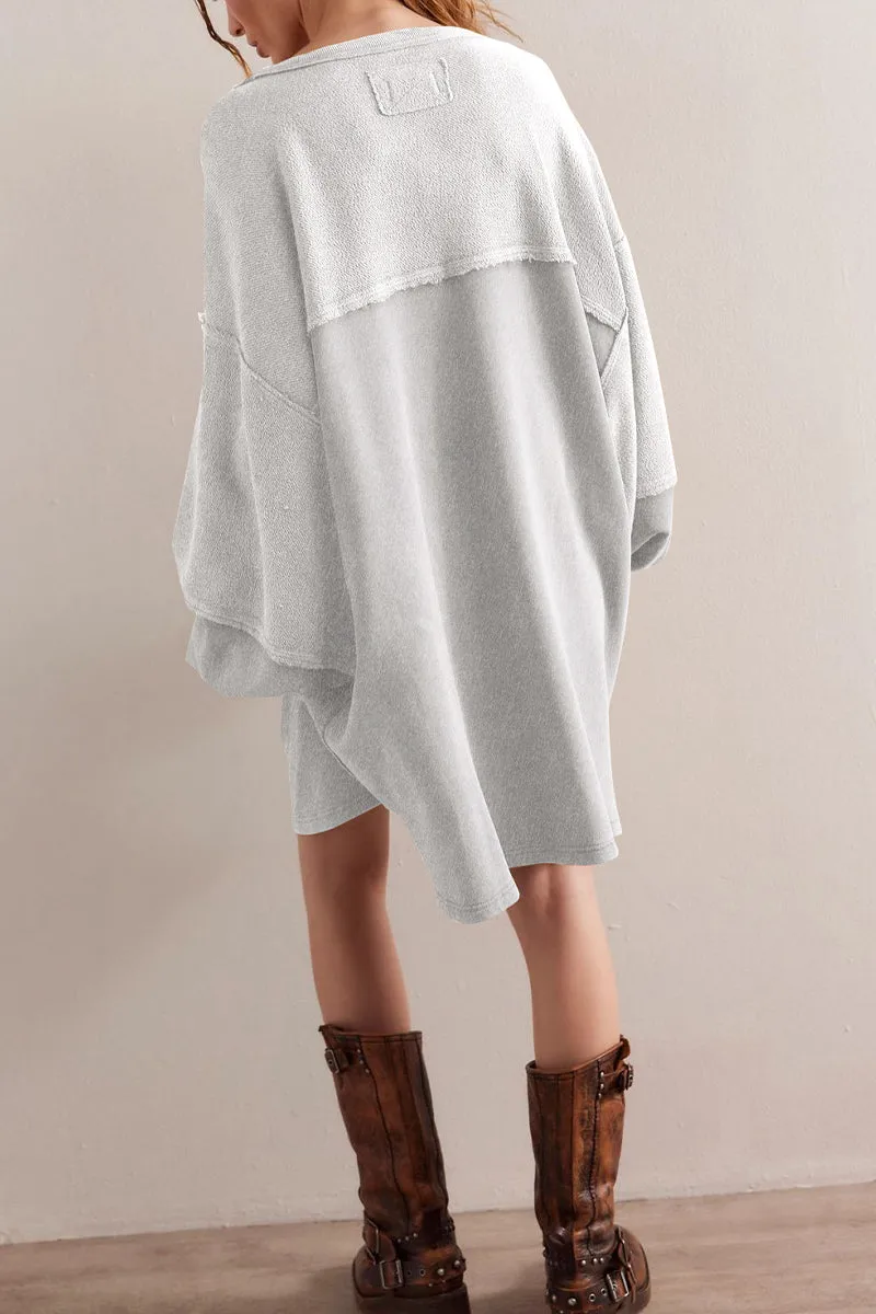 HTR1044 Oversized Tunic Top