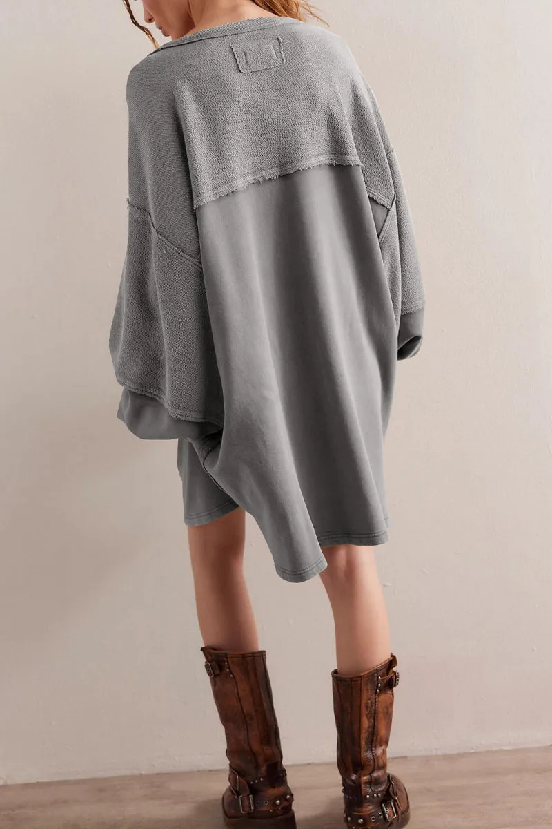HTR1044 Oversized Tunic Top