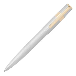 HUGO BOSS HSV2854B-Ballpoint pen Gear Pinstripe Silver / Gold