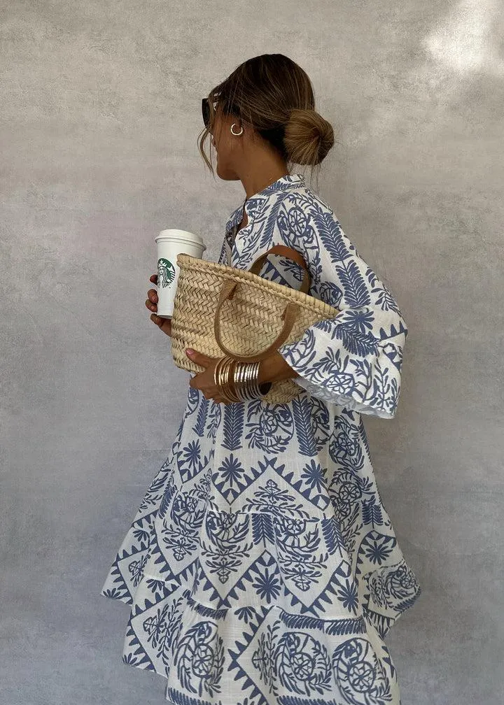 IDALINA FASHION PRINT DRESS