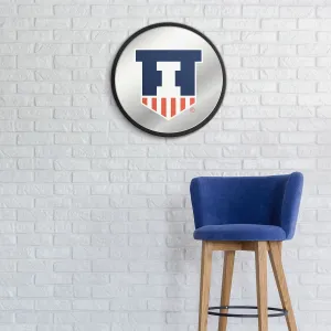 Illinois Fighting Illini: Badge - Modern Disc Mirrored Wall Sign