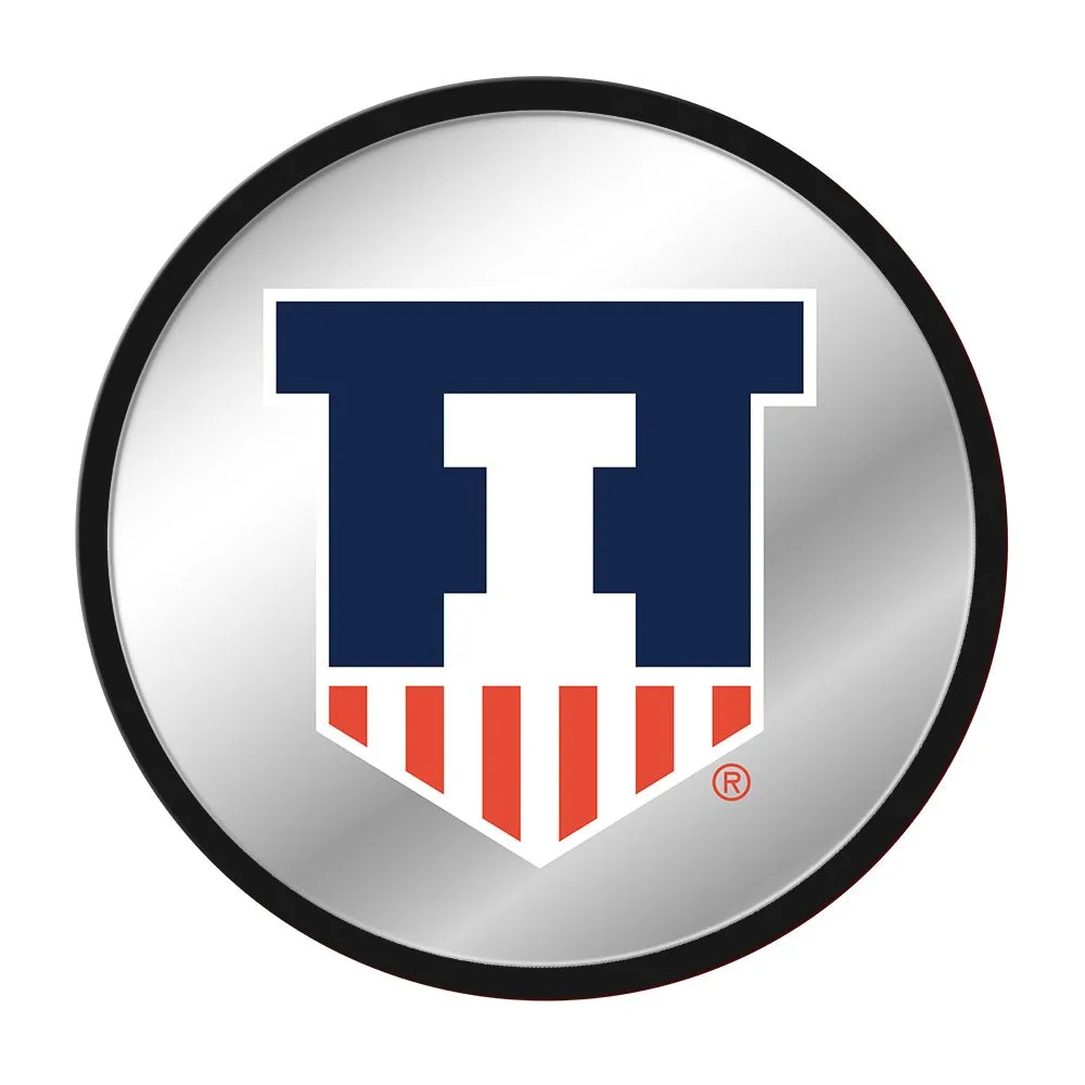 Illinois Fighting Illini: Badge - Modern Disc Mirrored Wall Sign