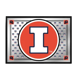 Illinois Fighting Illini: Team Spirit - Framed Mirrored Wall Sign
