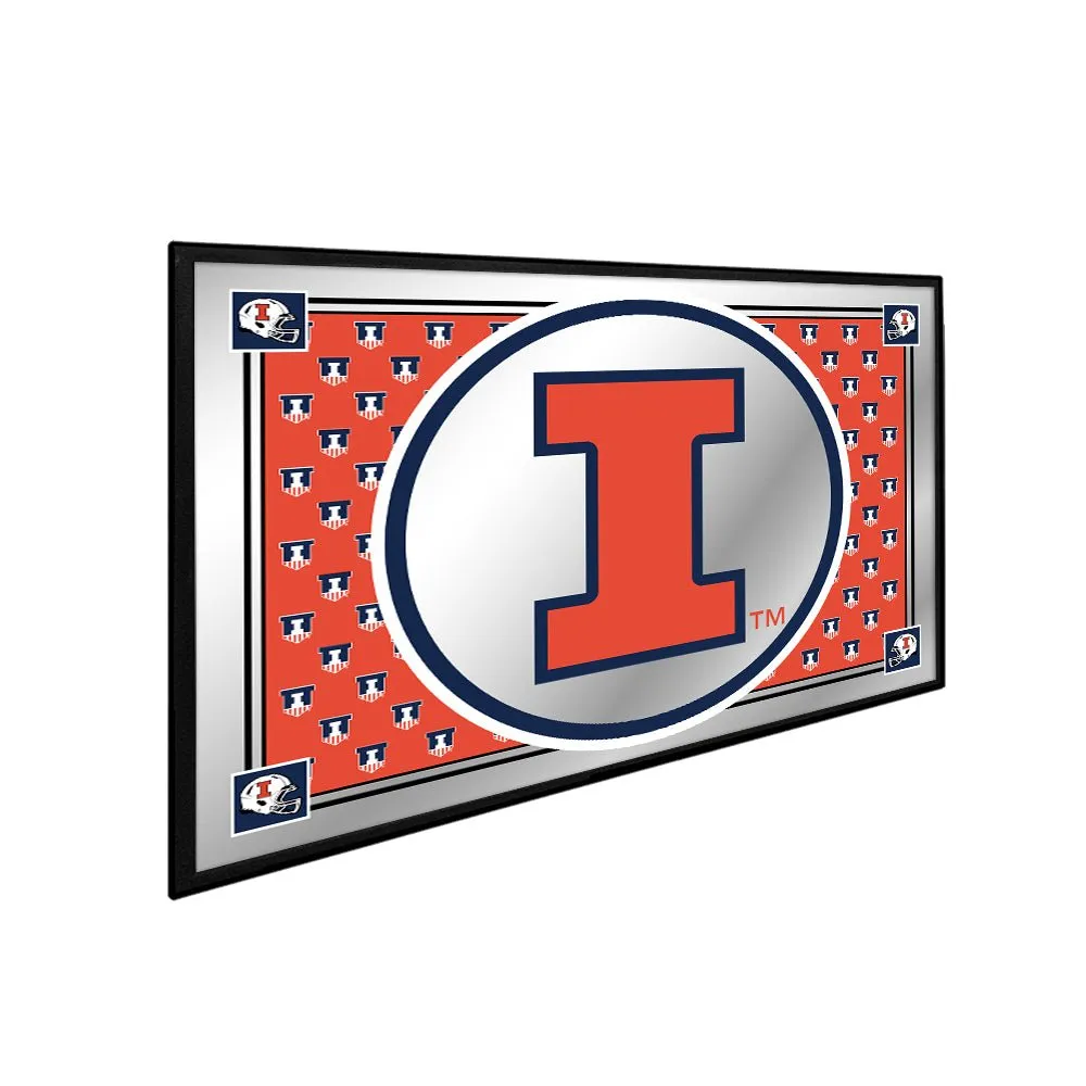 Illinois Fighting Illini: Team Spirit - Framed Mirrored Wall Sign