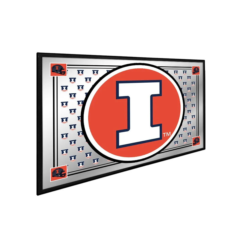 Illinois Fighting Illini: Team Spirit - Framed Mirrored Wall Sign