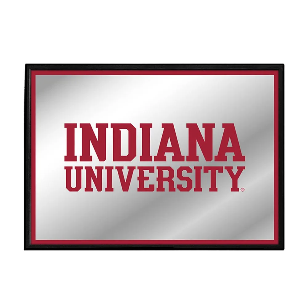 Indiana Hoosiers: Framed Mirrored Wall Sign