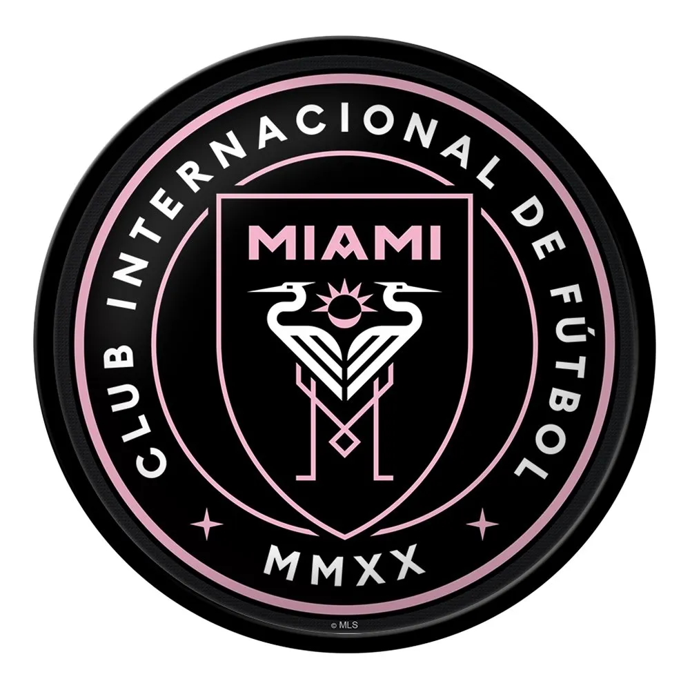 Inter Miami CF: Modern Disc Wall Sign