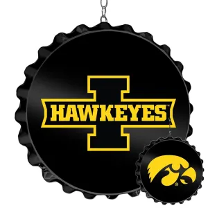 Iowa Hawkeyes: Round Bottle Cap Dangler