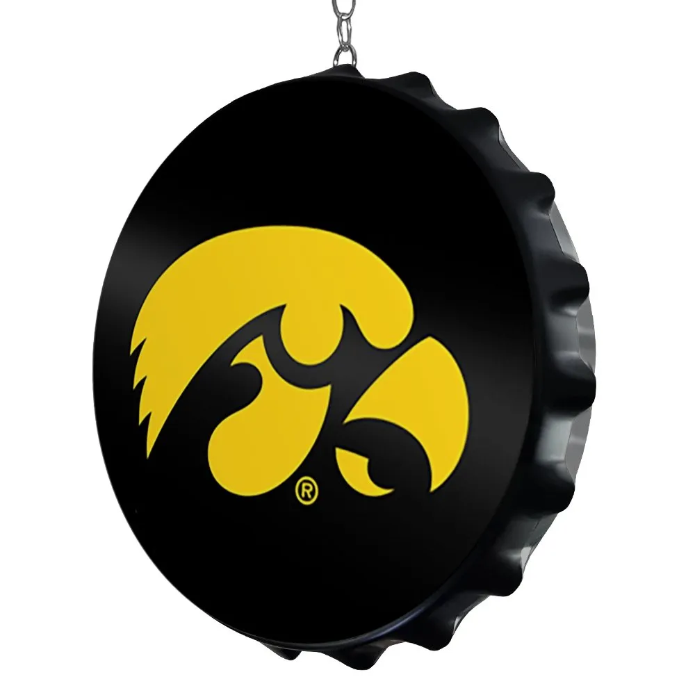 Iowa Hawkeyes: Round Bottle Cap Dangler