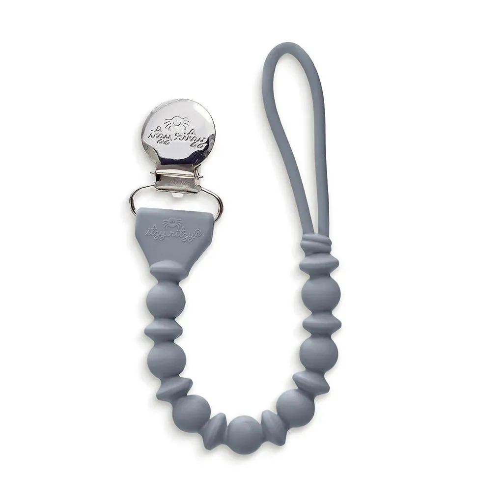Itzy Ritzy Sweetie Strap Silicone One-Piece Pacifier Clips