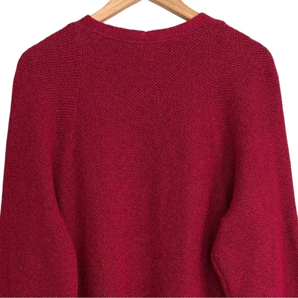 J. JILL Silk Blend Relaxed Fit Boho Casual Cozy Open Front Sweater Cardigan 2X