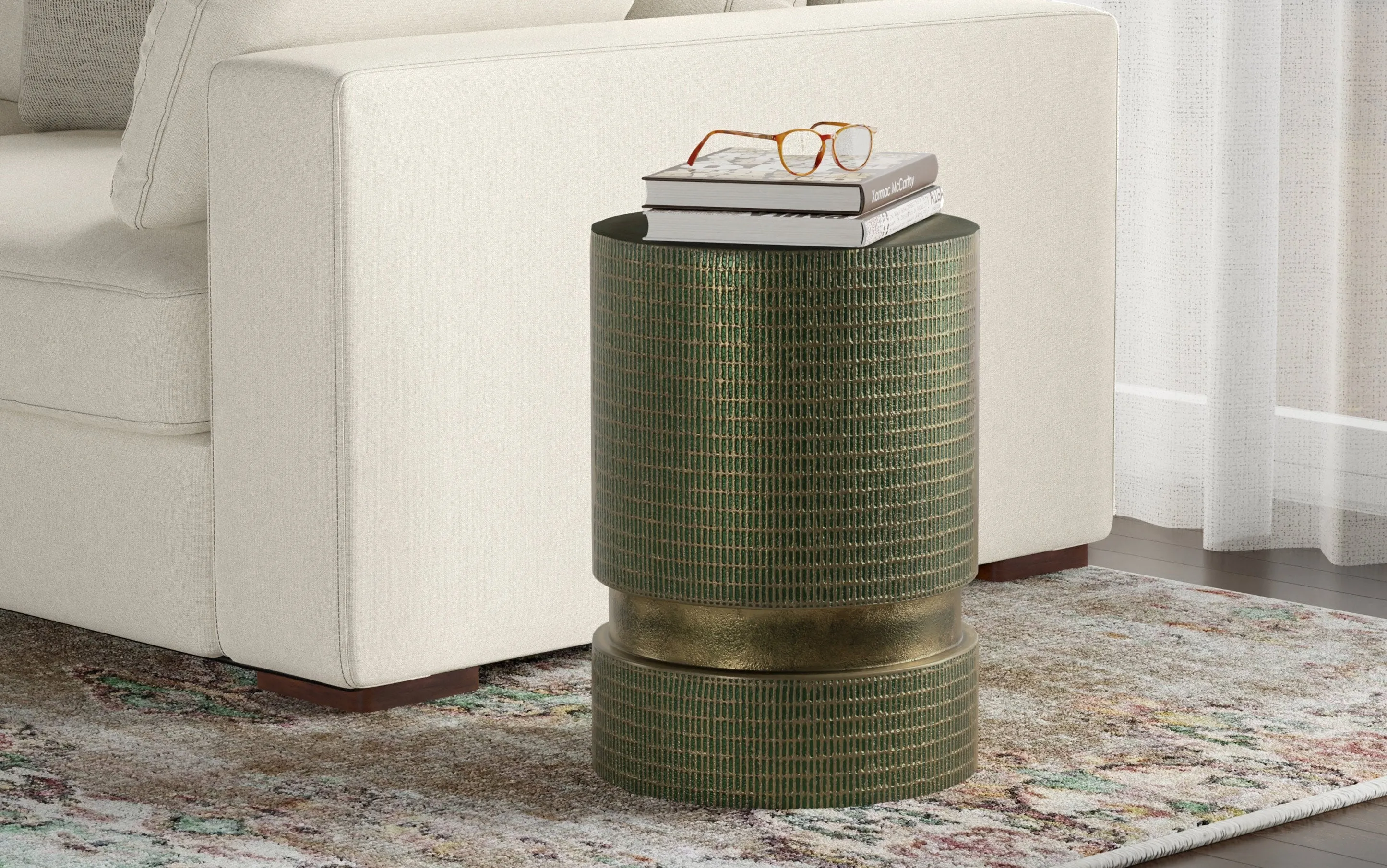 Jalen Cast Aluminum Side Table