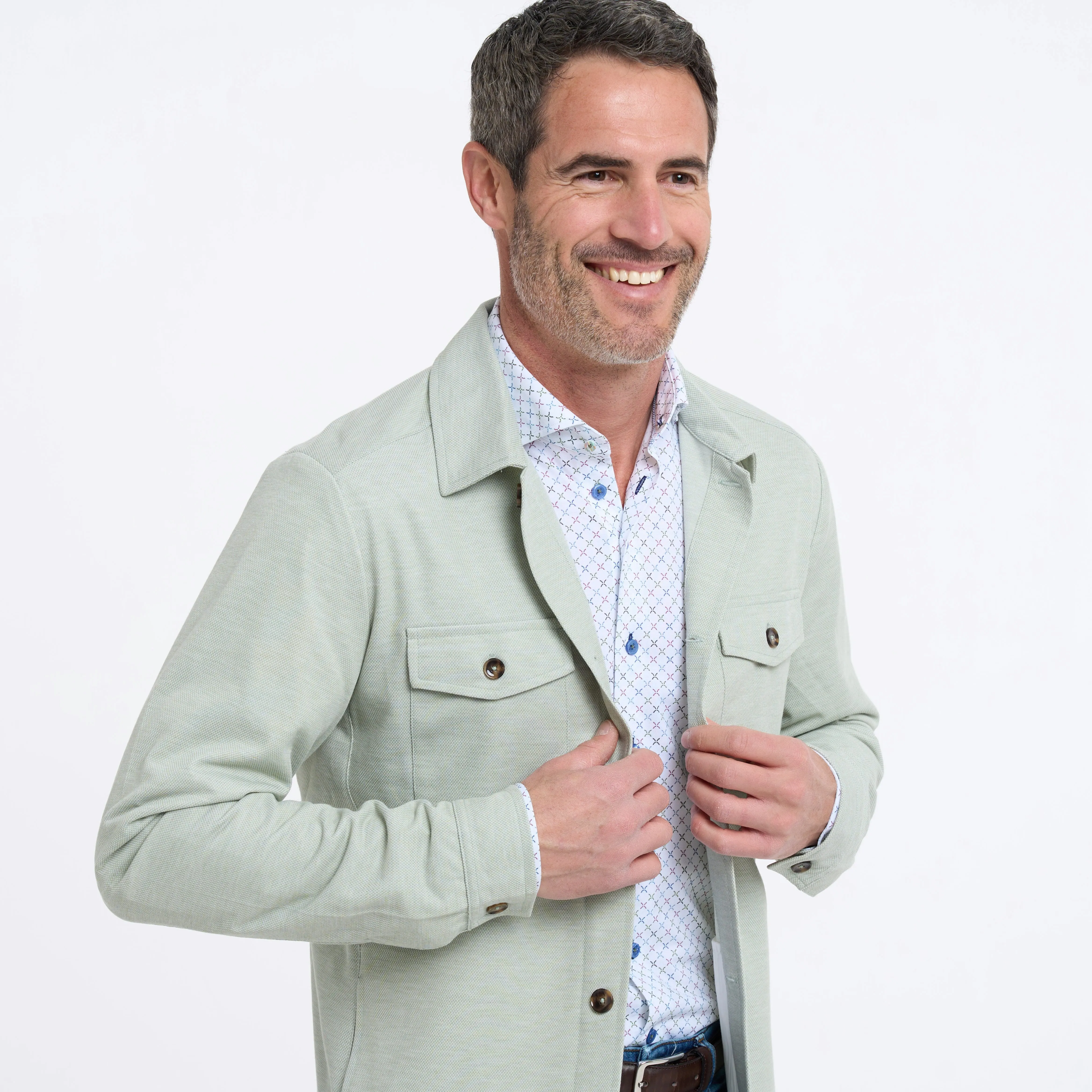 Jersey stretch overshirt
