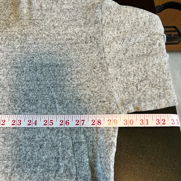 Jess &amp; Jane 3X Cowl Neck Tunic Top Heather Gray Asymmetric Hem 3X
