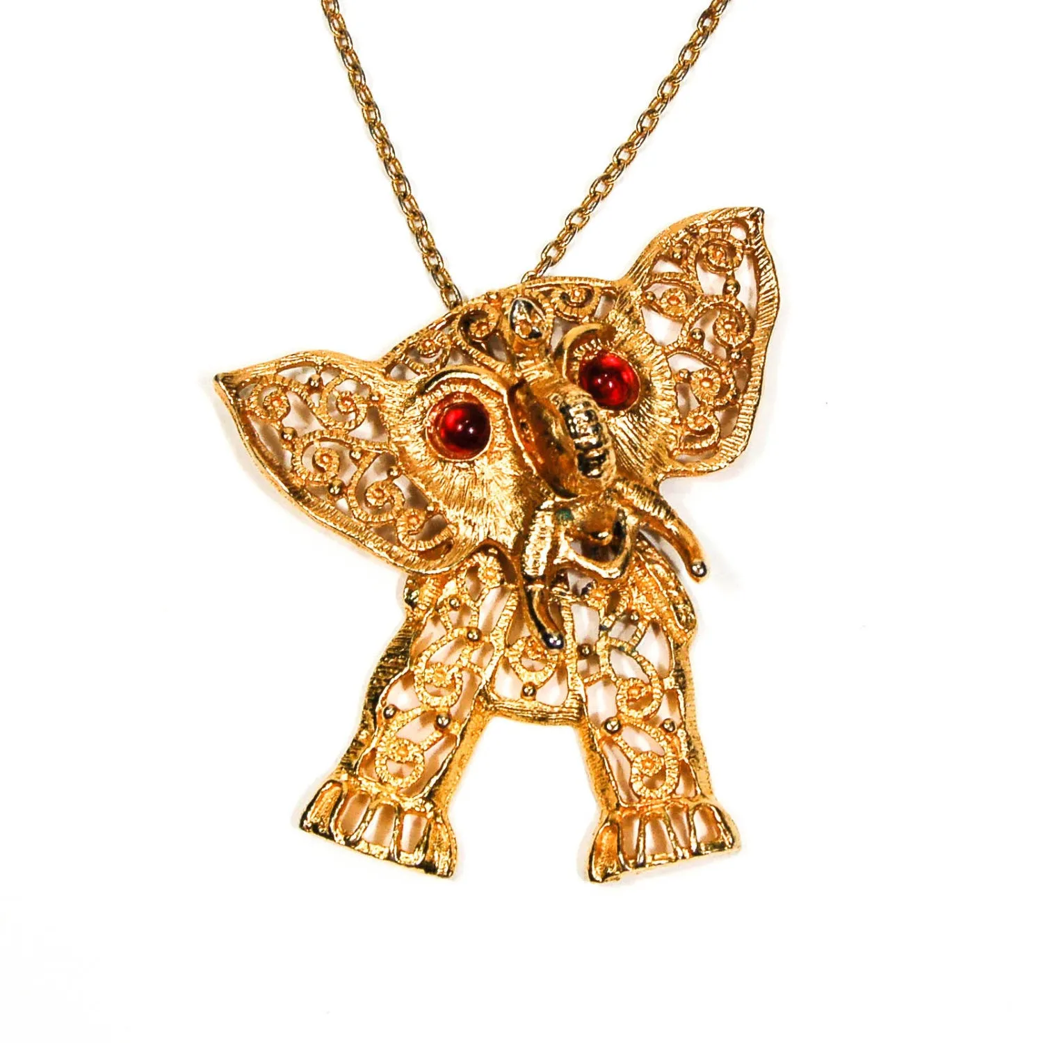 Juliana Elephant Pendant Statement Necklace