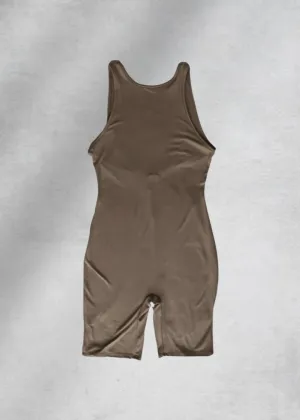 Keylie Short Jumpsuit Onesie - Beige
