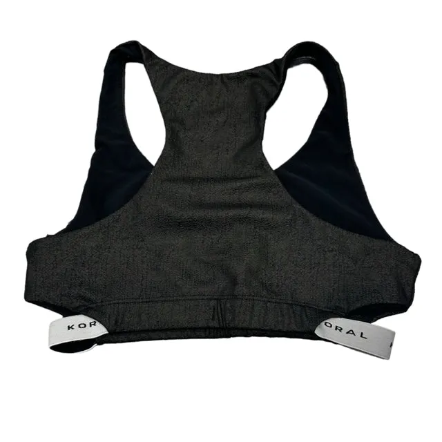 Koral Black Sports Bra Woman's Size M