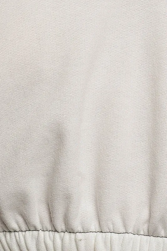 LE LIS Long Sleeve Elastic Waist Top