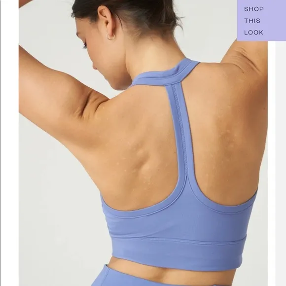 Le Ore Lucca Set: Smokey Amethyst High Rise Pocket Short   Racer Back Bra $136