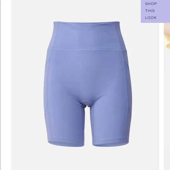 Le Ore Lucca Set: Smokey Amethyst High Rise Pocket Short   Racer Back Bra $136