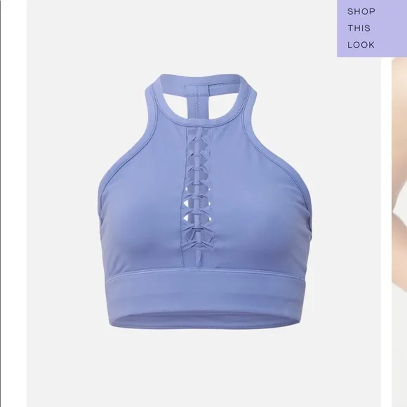 Le Ore Lucca Set: Smokey Amethyst High Rise Pocket Short   Racer Back Bra $136