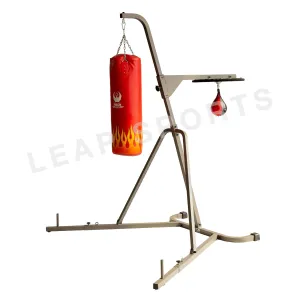 LEAP SPORTS Heavy Bag Stand with Speedbag Platform