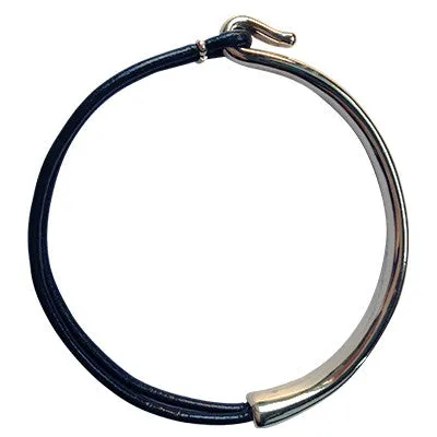 Leather Wrap Bracelet - Gold