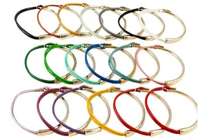 Leather Wrap Bracelet - Gold