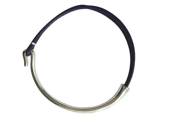 Leather Wrap Bracelet - Silver