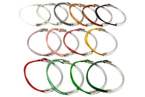 Leather Wrap Bracelet - Silver