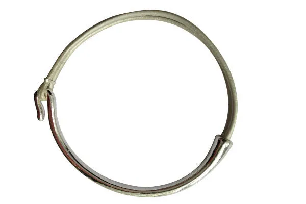 Leather Wrap Bracelet - Silver